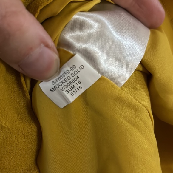 Banana Republic Mustard Yellow Flowy Skirt Size XL - Picture 8 of 11